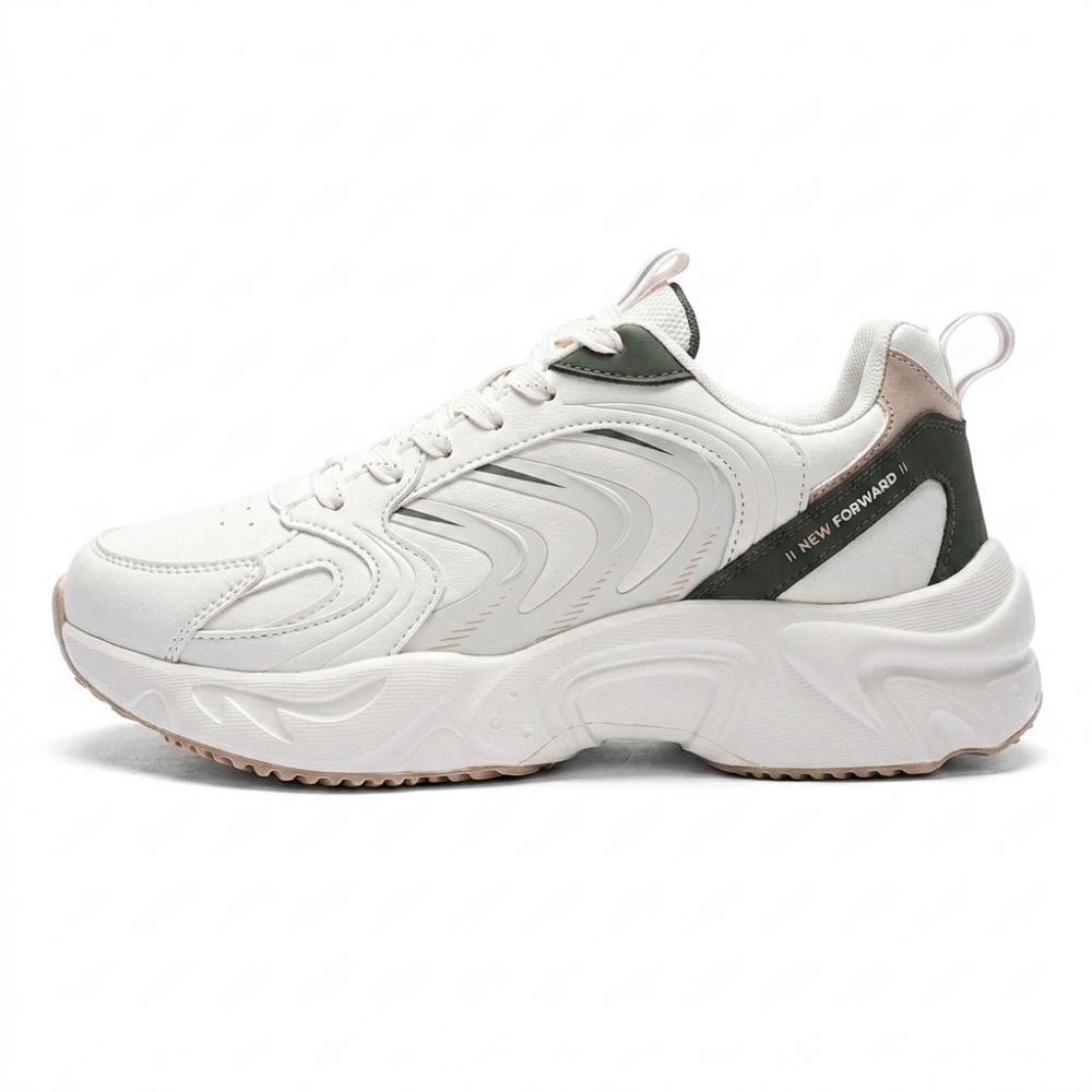 Forward New – Zapatillas Urbanas Blancas con Detalles Verdes