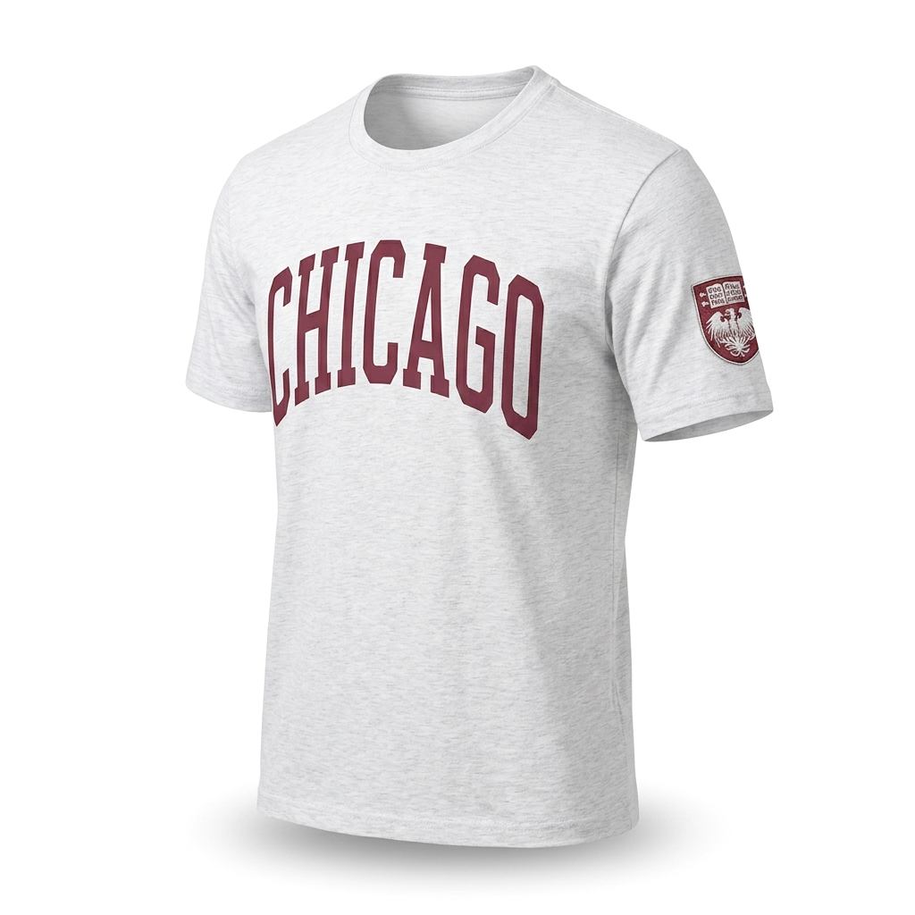 Oferta Polo Beigs Con Bordado Uchicago Modelo Exclusivo 100% Algodón - Imagen 2